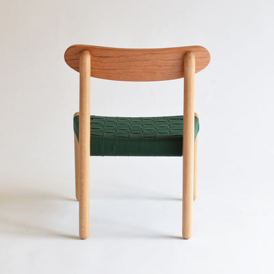 cucu kids chair/beech×cherry/acrylic tape