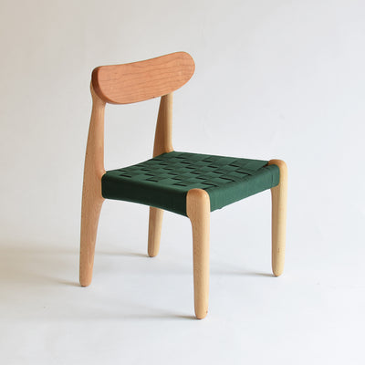 cucu kids chair/beech×cherry/acrylic tape