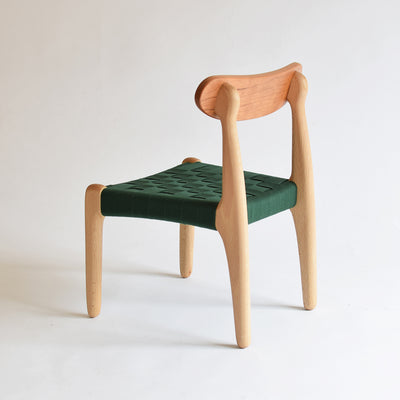 cucu kids chair/beech×cherry/acrylic tape